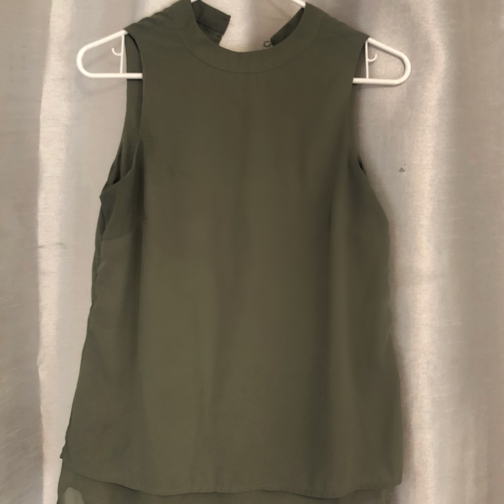 Army green blouse